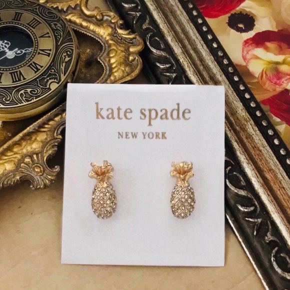 KATE SPADE • By The Pool Pineapple Earrings - Picture 6 of 7